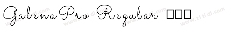 GalenaPro Regular字体转换